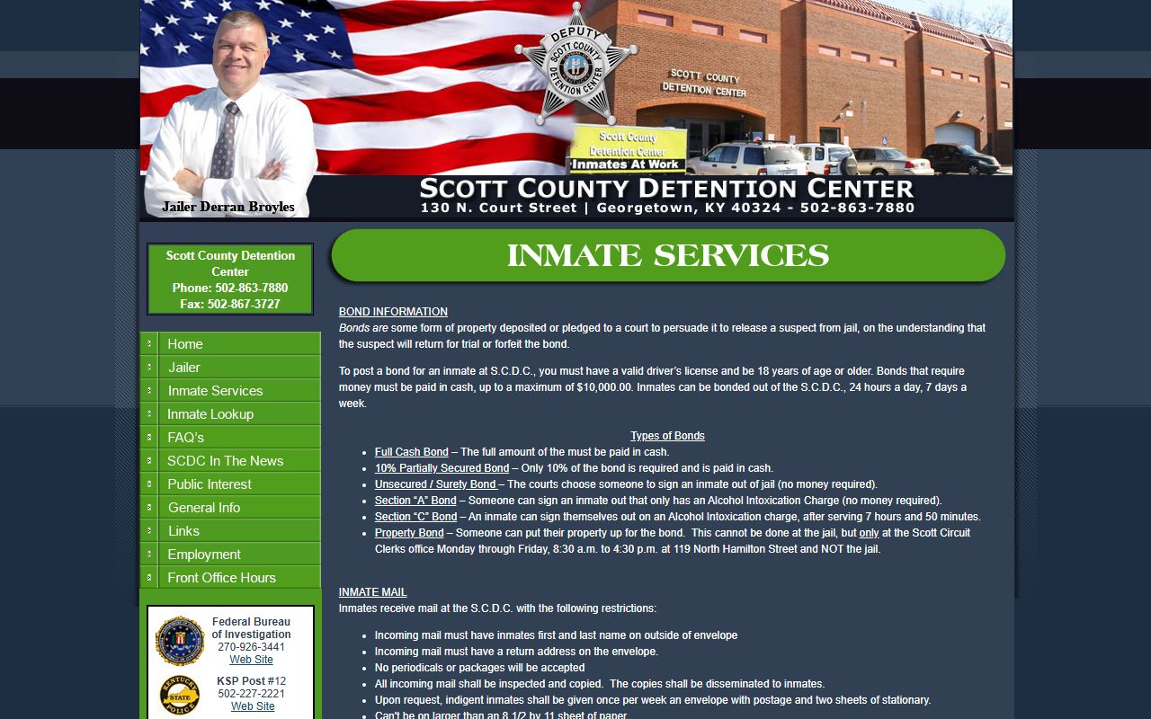 Scott County arrest records inmate services and bond source