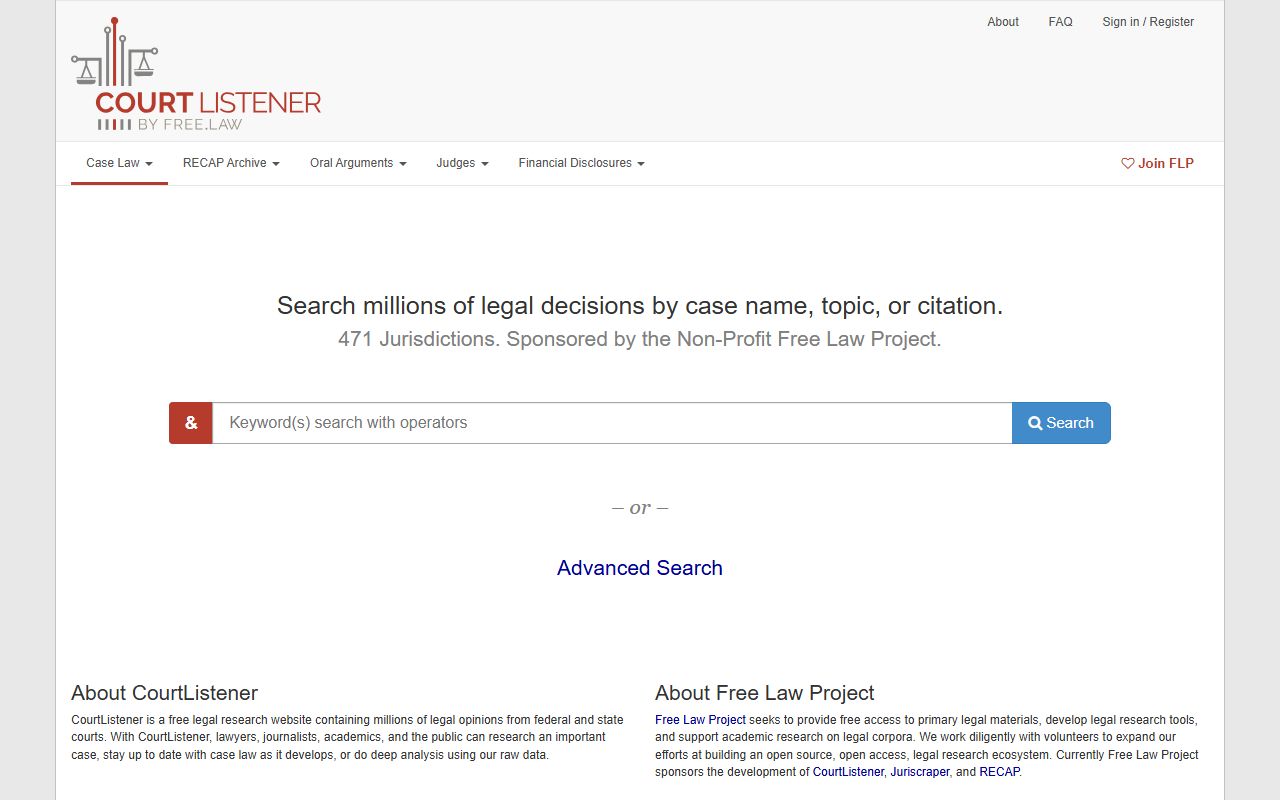 Scott County court dockets CourtListener legal database source
