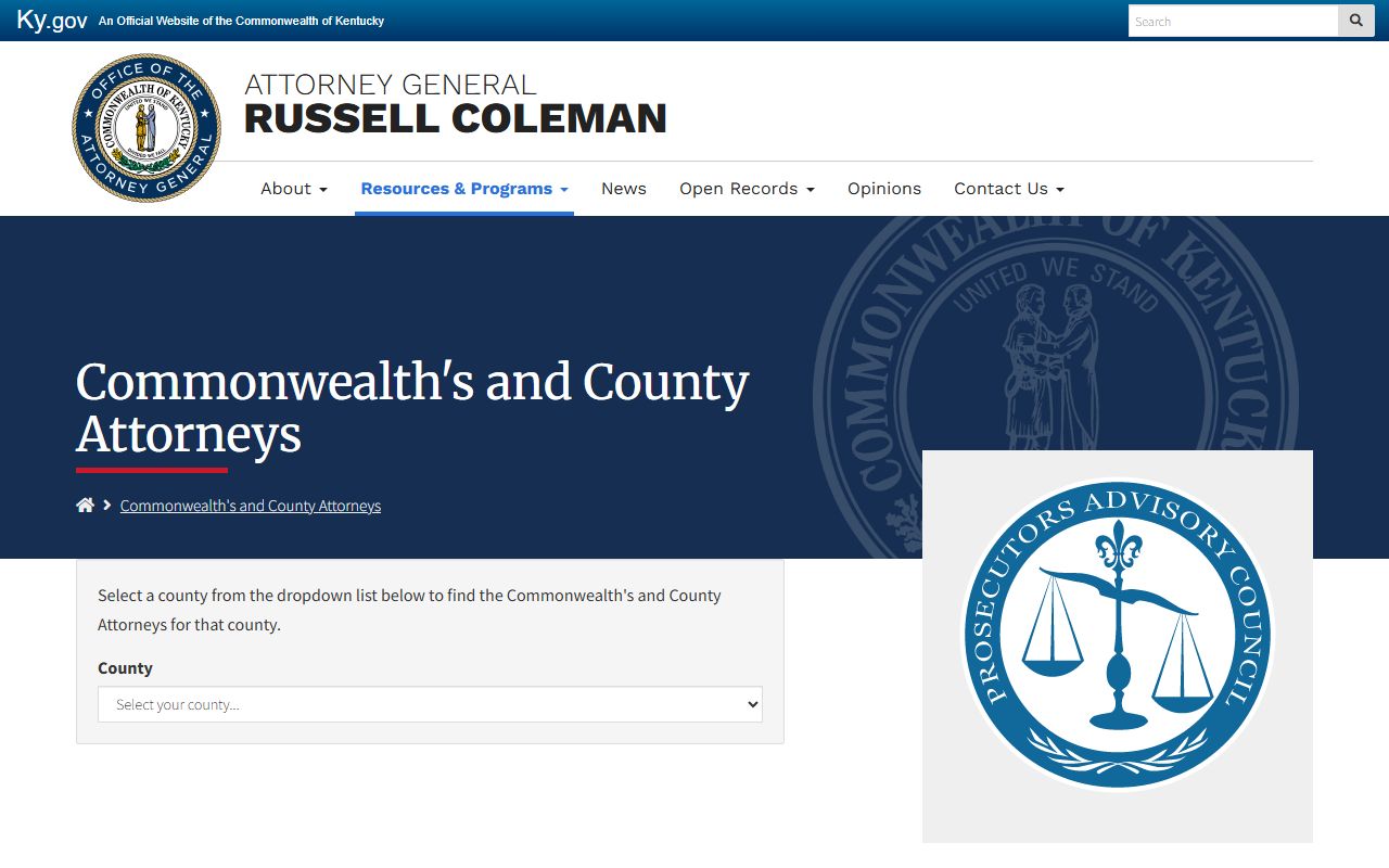 Scott County criminal court records Kentucky county attorney directory
