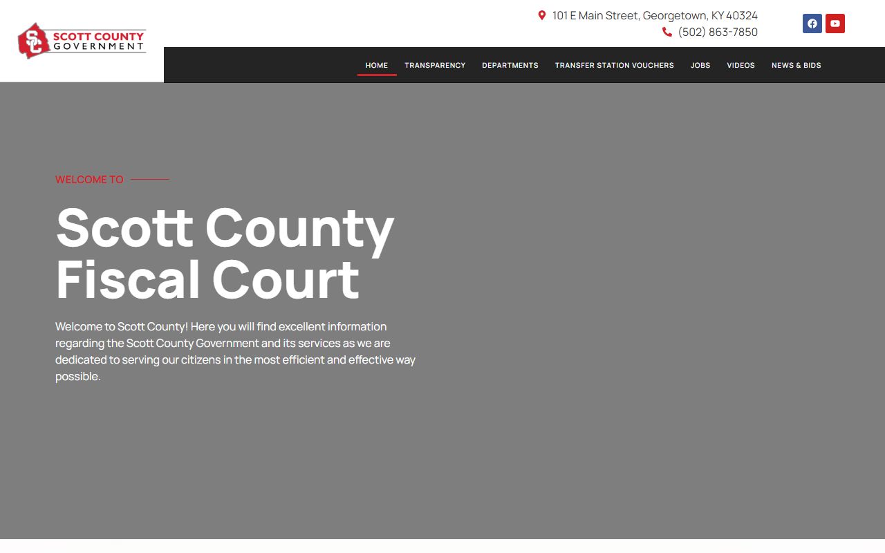 Scott County court records county government home page